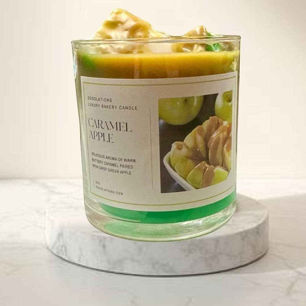 Doodlations Boutique Candle | Apple Caramel