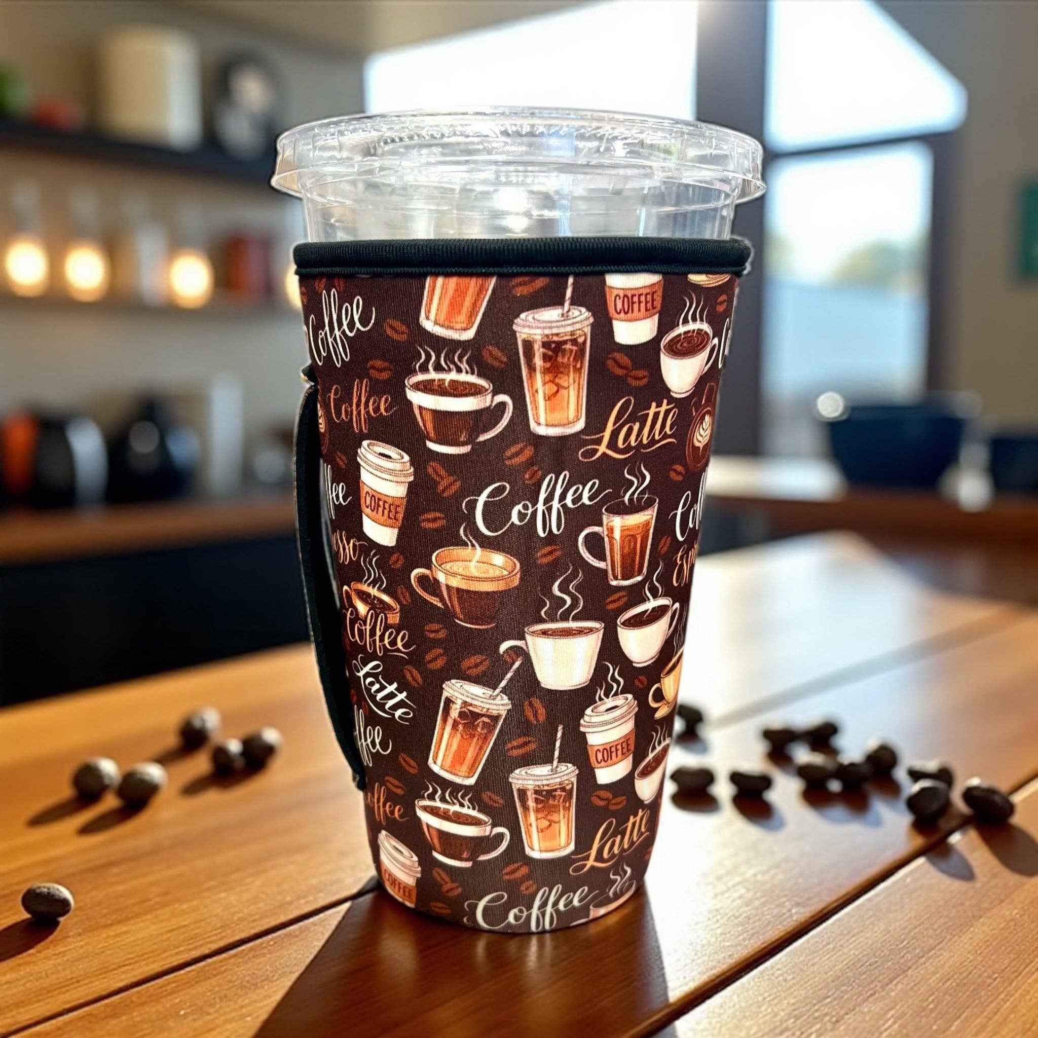 20 OZ Coffee Cafe Insulated Cup Cover Sip Sleeve Fits 20-32 OZ Cups