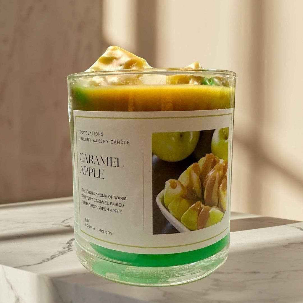 Doodlations Boutique Candle | Apple Caramel