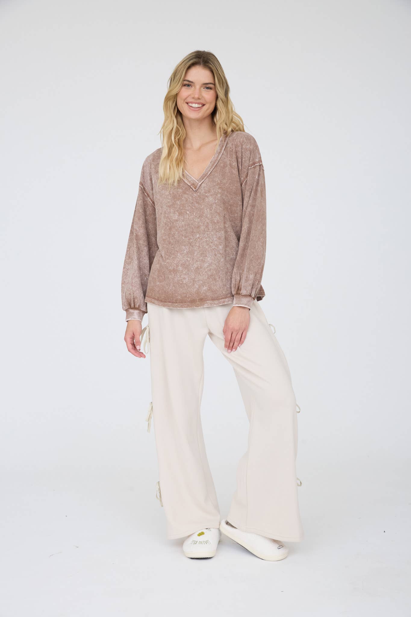 WASHED SEAM DETAIL LONG SLEEVE