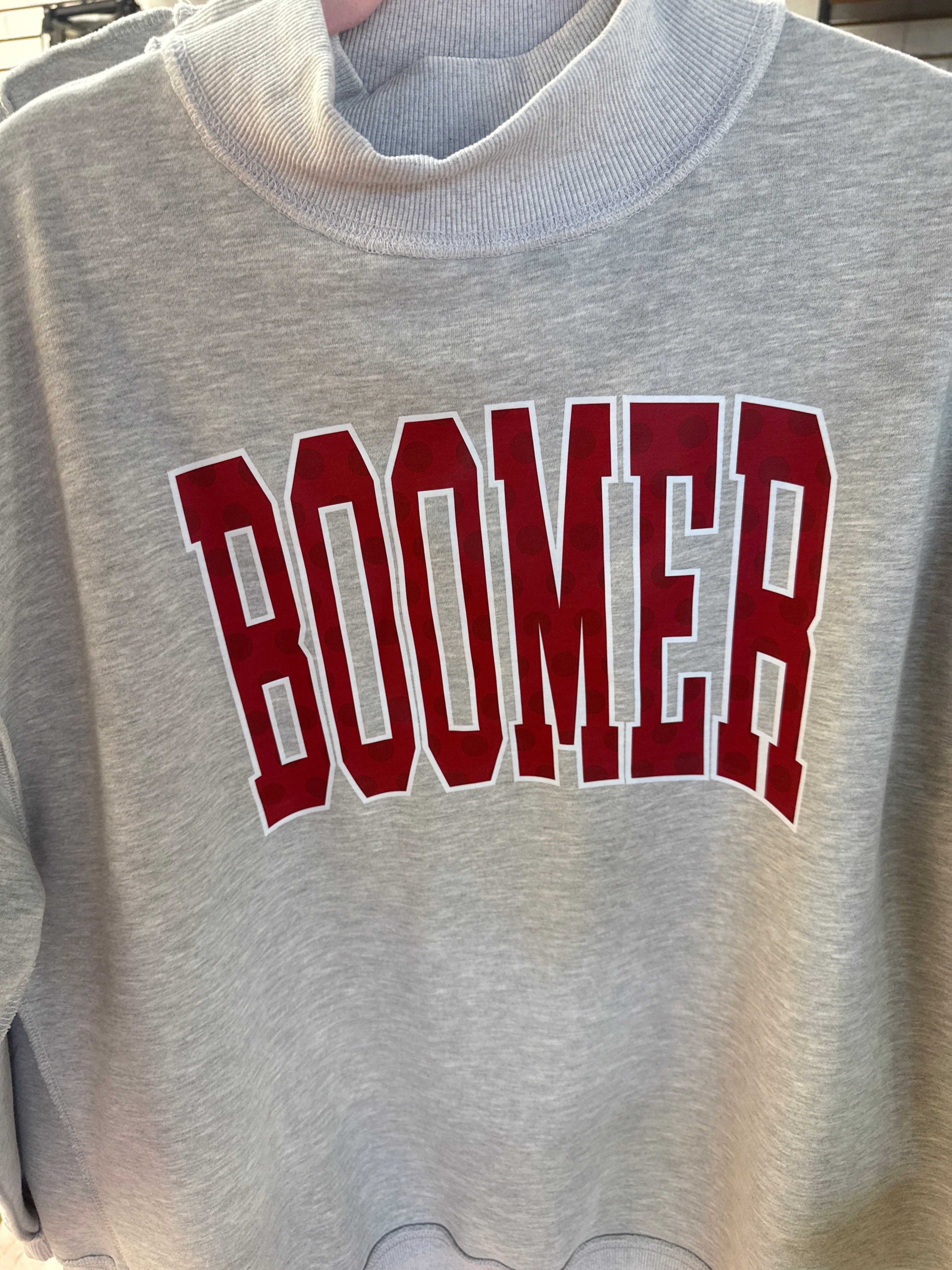 BOOMER POLKA DOT MOCK NECK