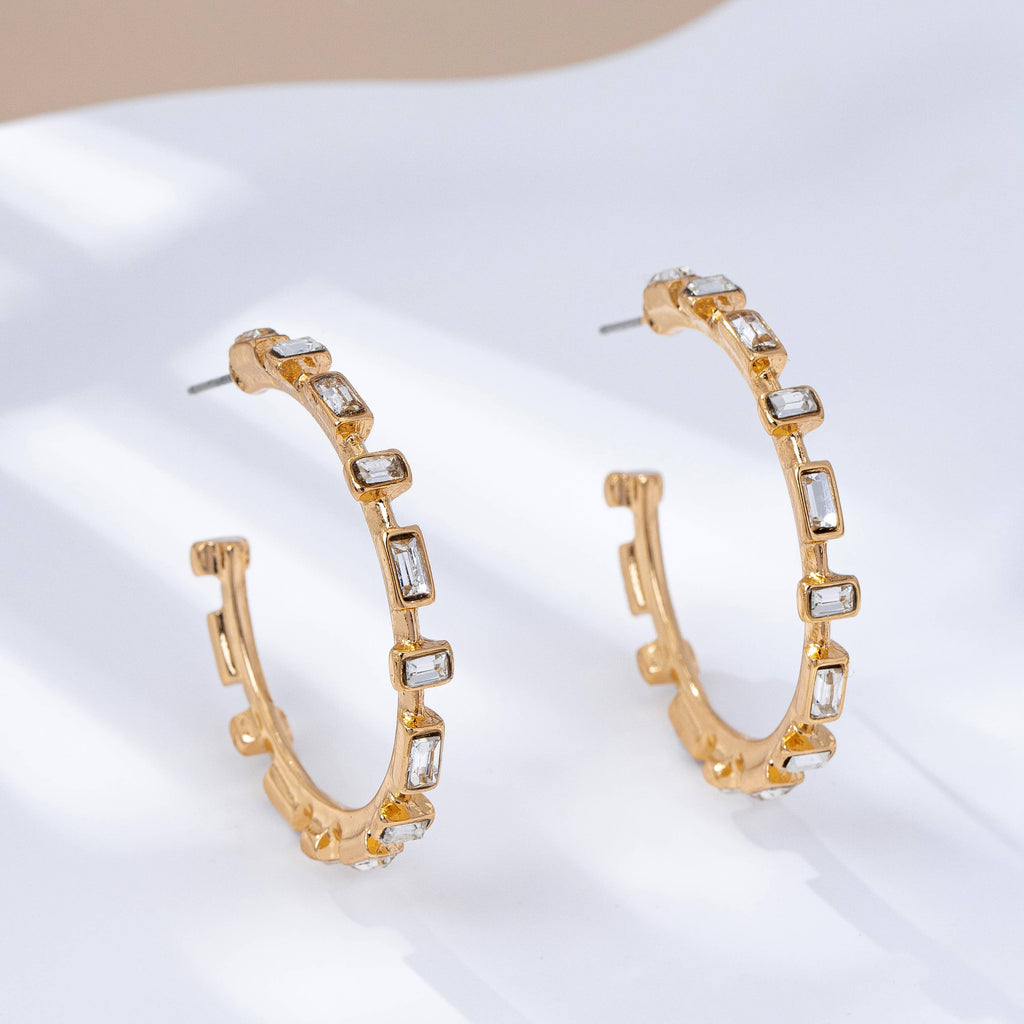 CLASSIC BAGUETTE HOOP EARRING | 80E61574
