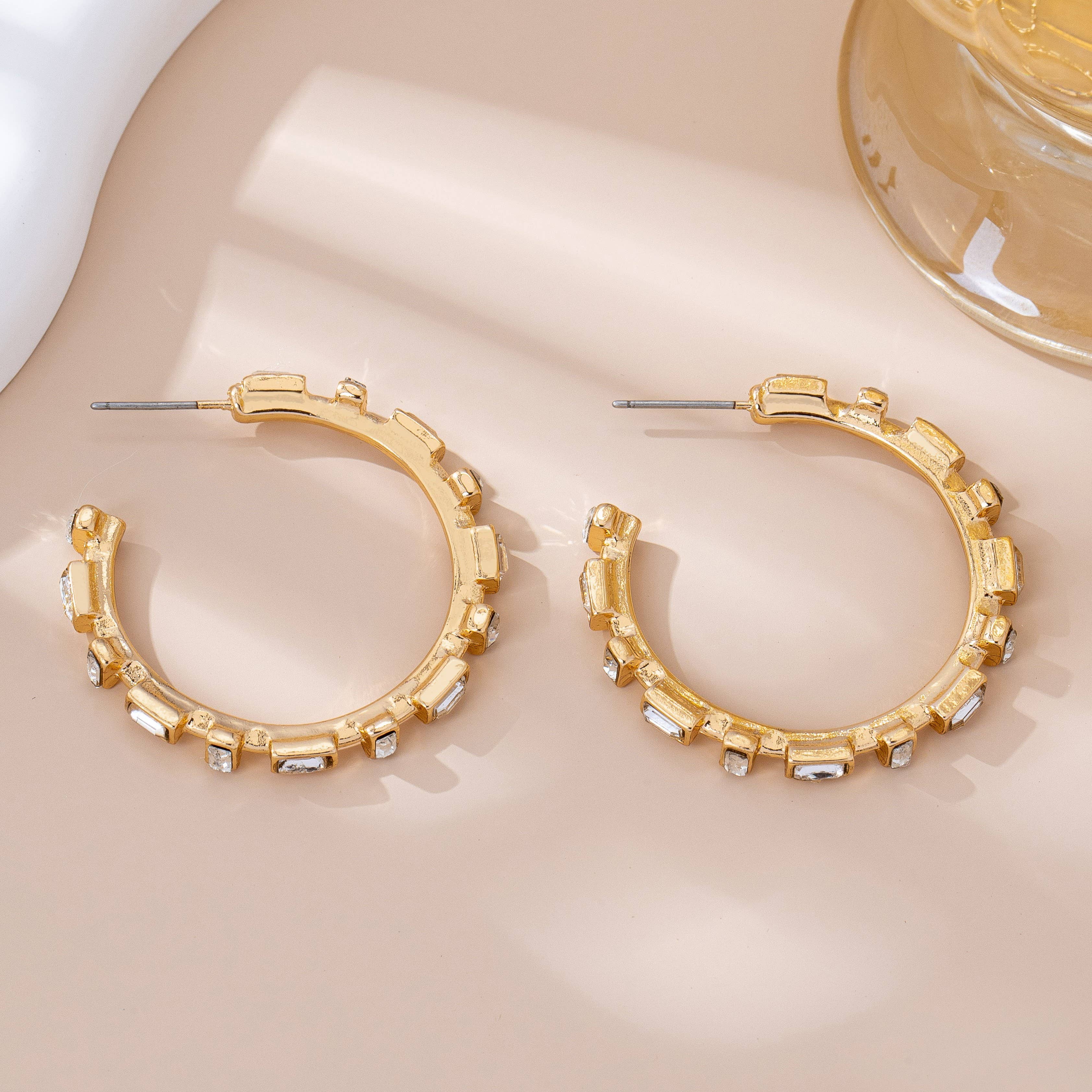 CLASSIC BAGUETTE HOOP EARRING | 80E61574