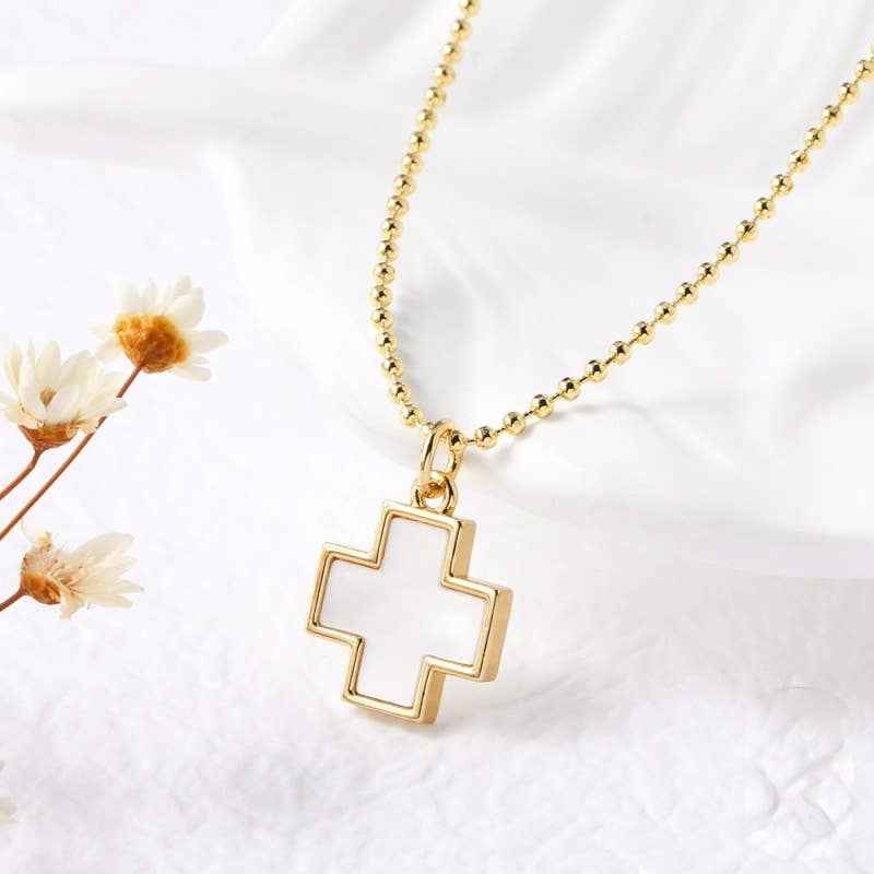 EPOXY RHINESTONE PENDANT NECKLACE | 40NK9607