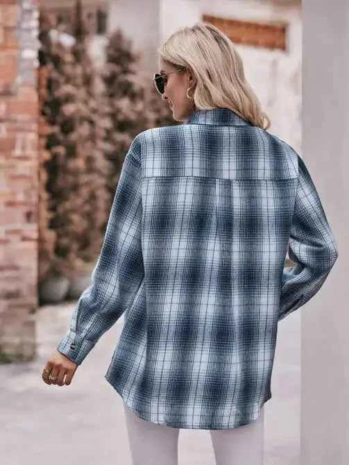 Casual Oversized Loose Plaid Shirt
