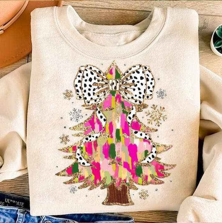 Colorful Christmas Tree Sweatshirt
