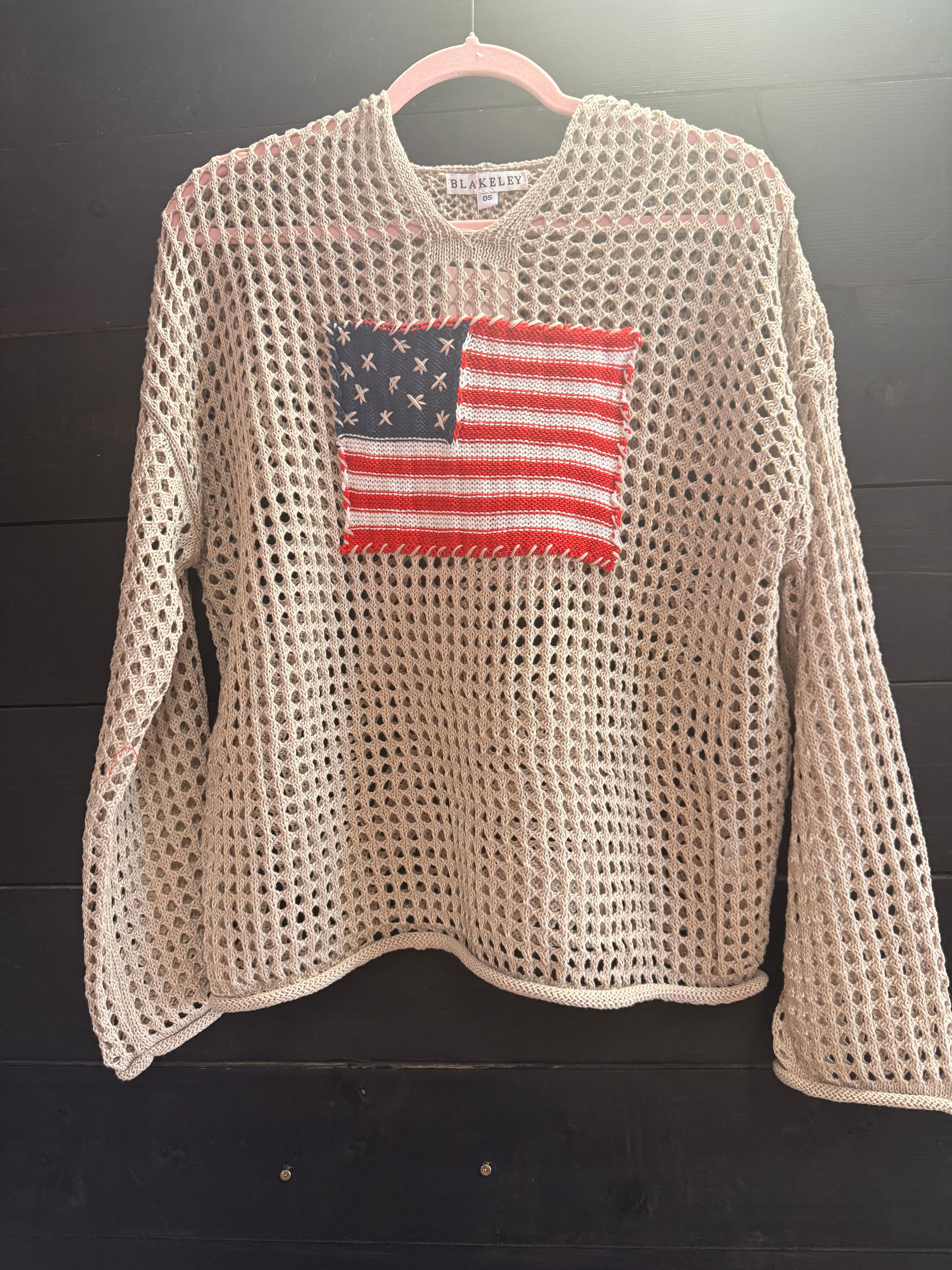 Freedom Flag Patch Pullover