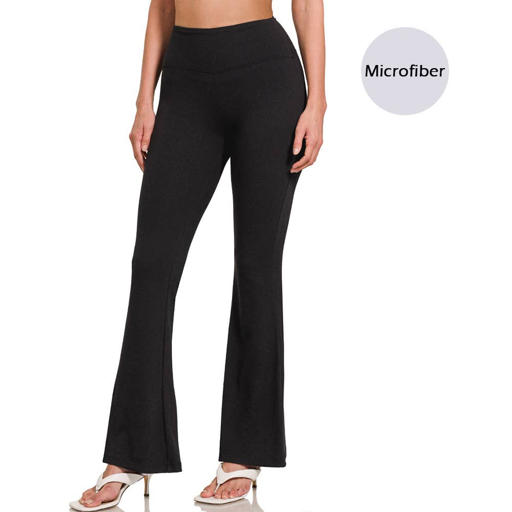 Flare Leg High Waist Yoga Pants - Birdie Lane Boutique