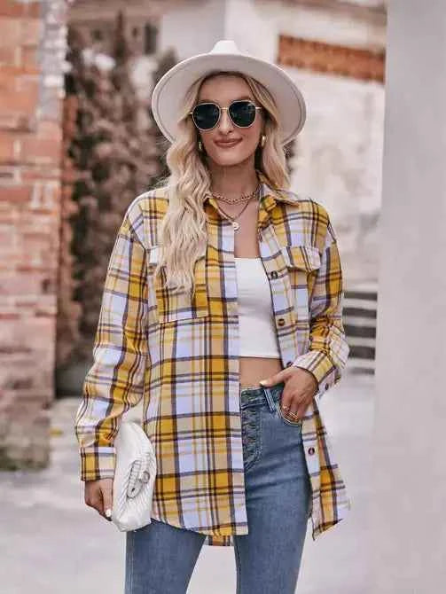 Casual Oversized Loose Plaid Shirt