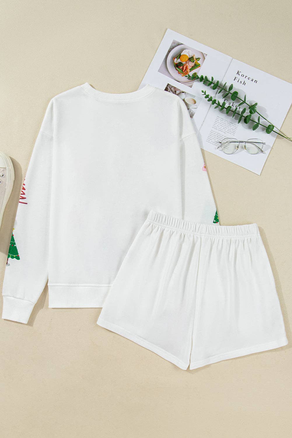 Christmas Tree Top and Shorts Pajama Set