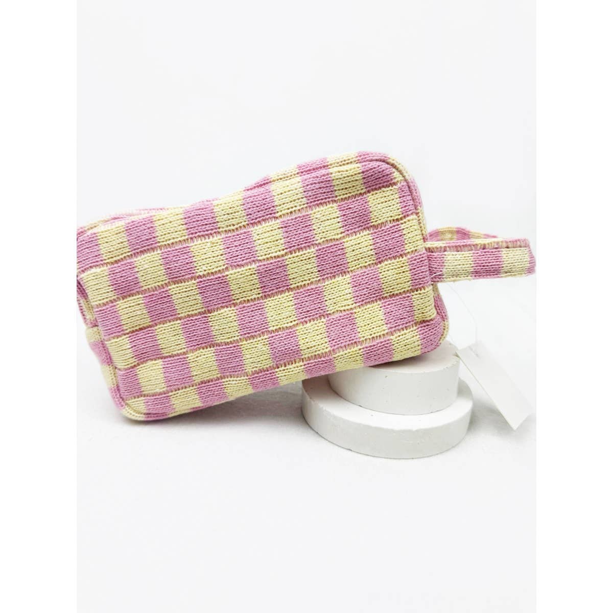 Checker Cosmetic Bag