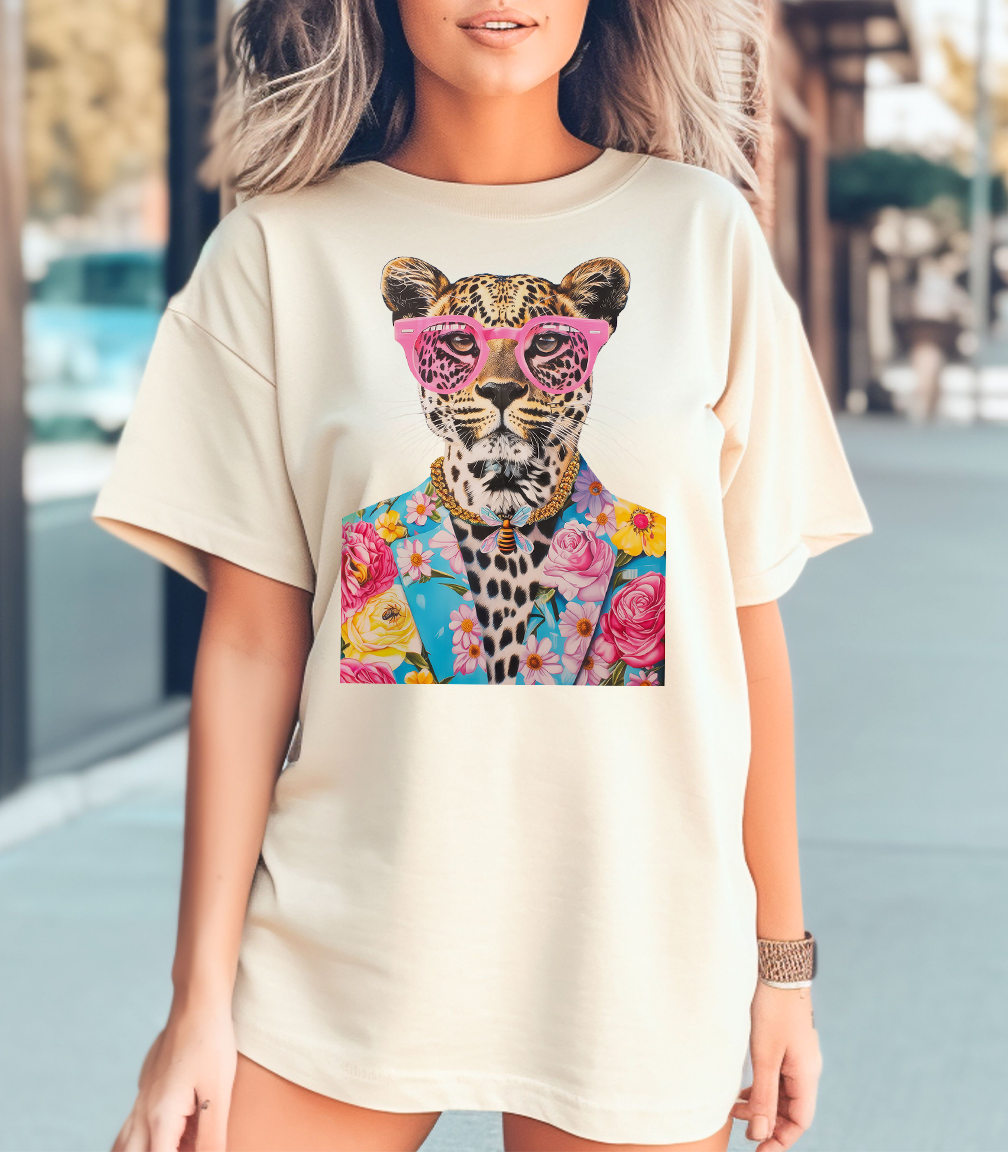 Cheetah Flower and bling