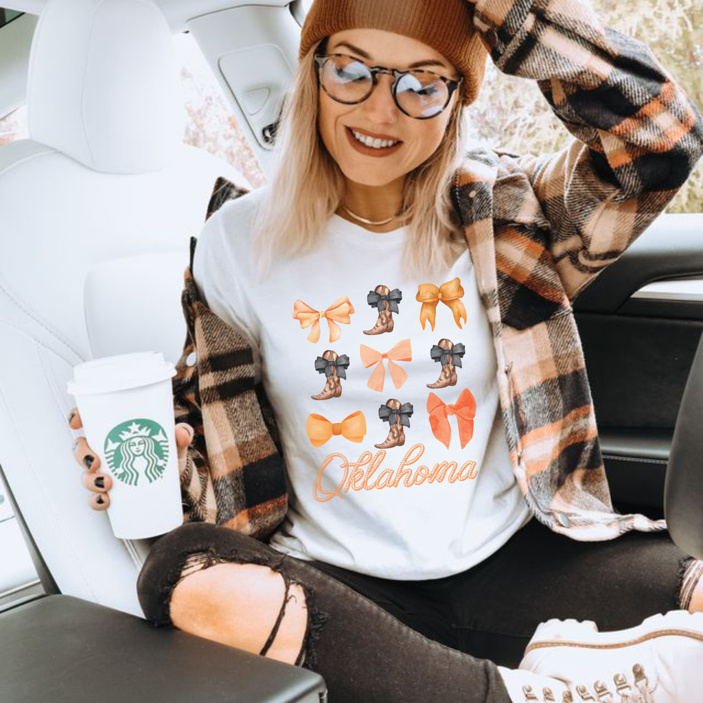 Oklahoma Orange Spirit T Shirt - Birdie Lane Boutique