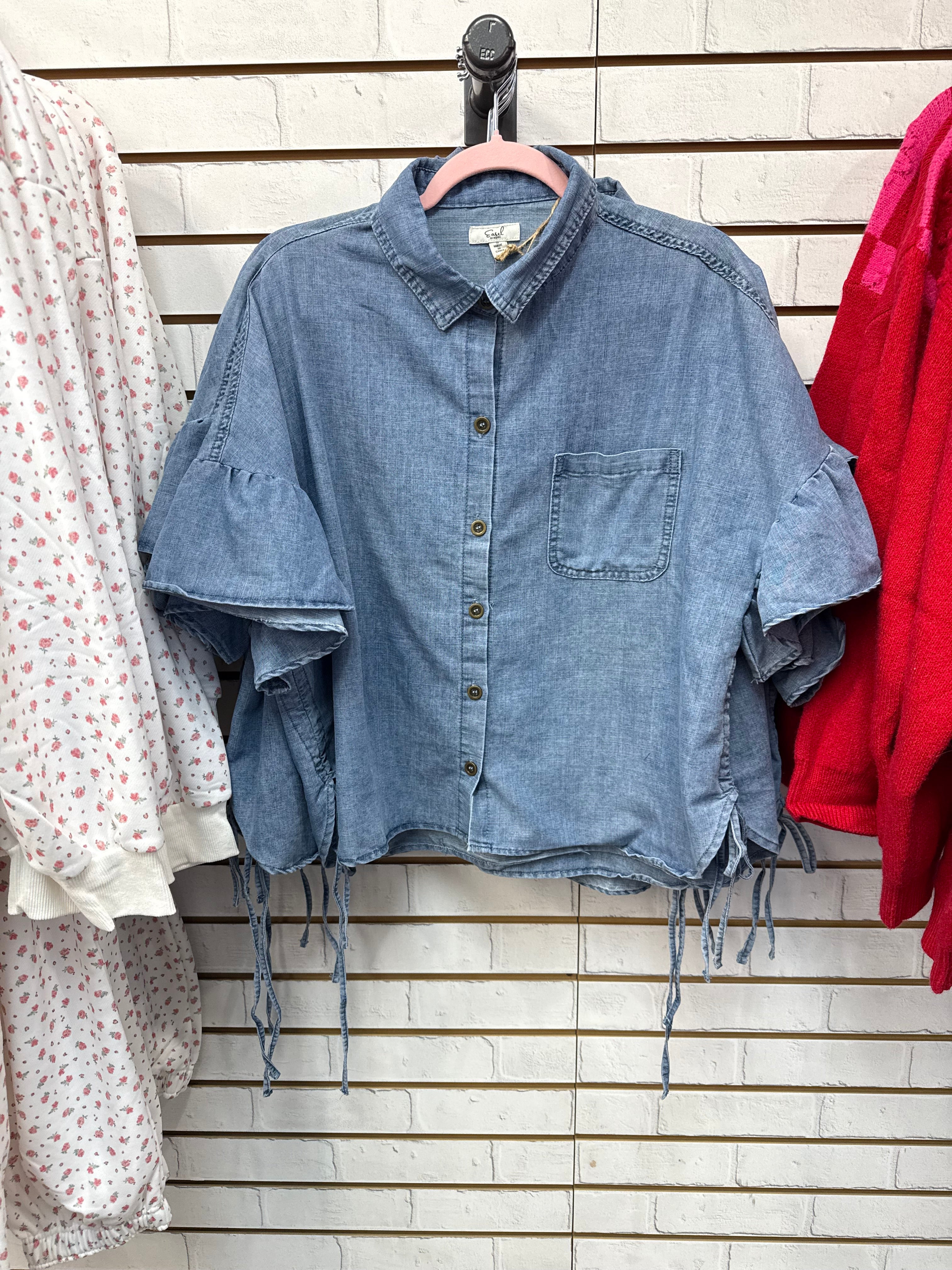 WASHED DENIM SHIRT BY EASEL