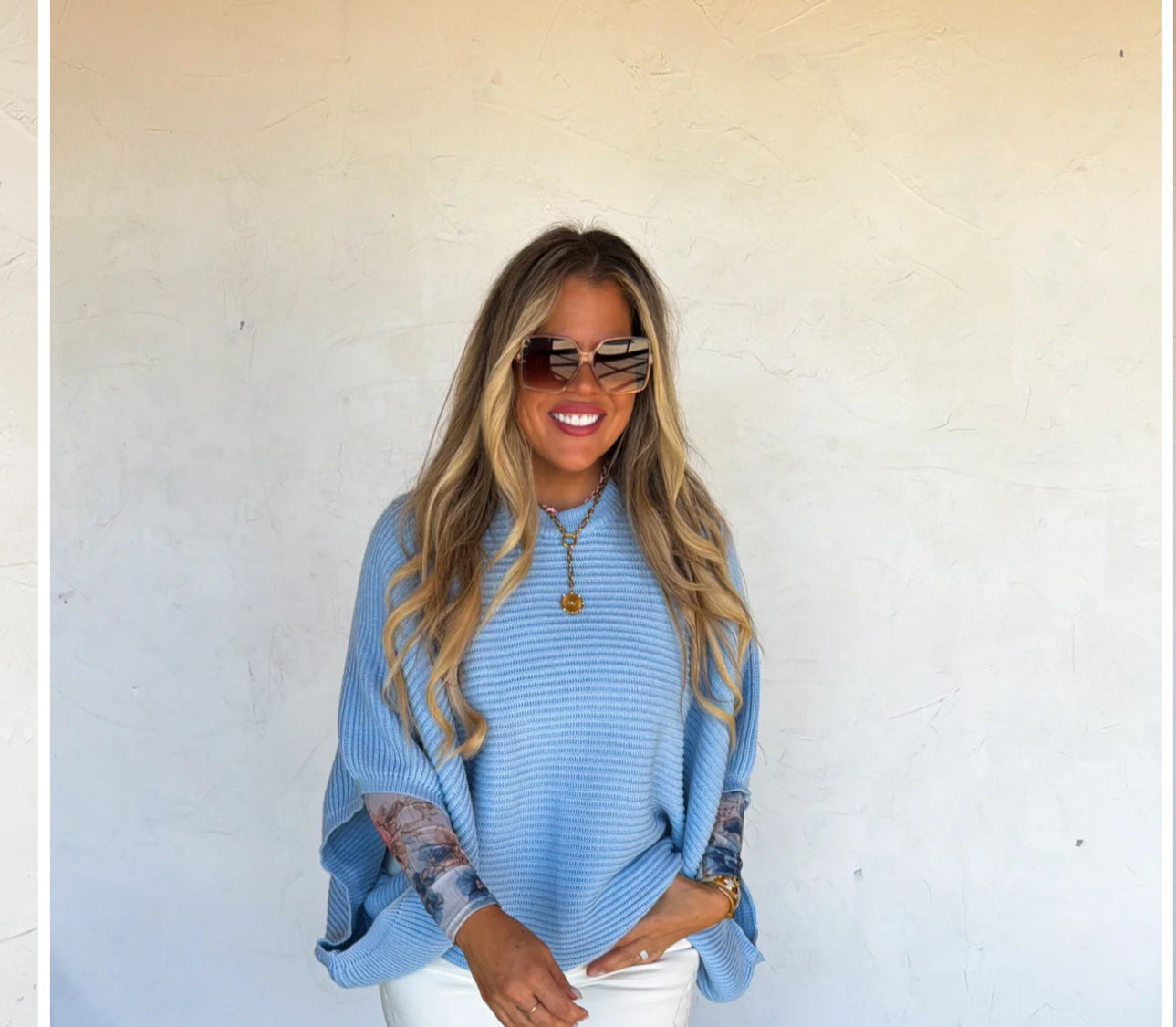 SPRING MEG PULLOVER PONCHO ONE SIZE