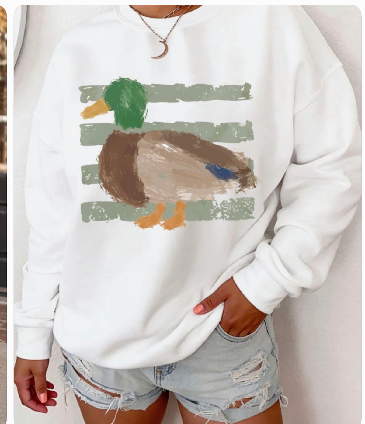 Mallard Graphic Pullover