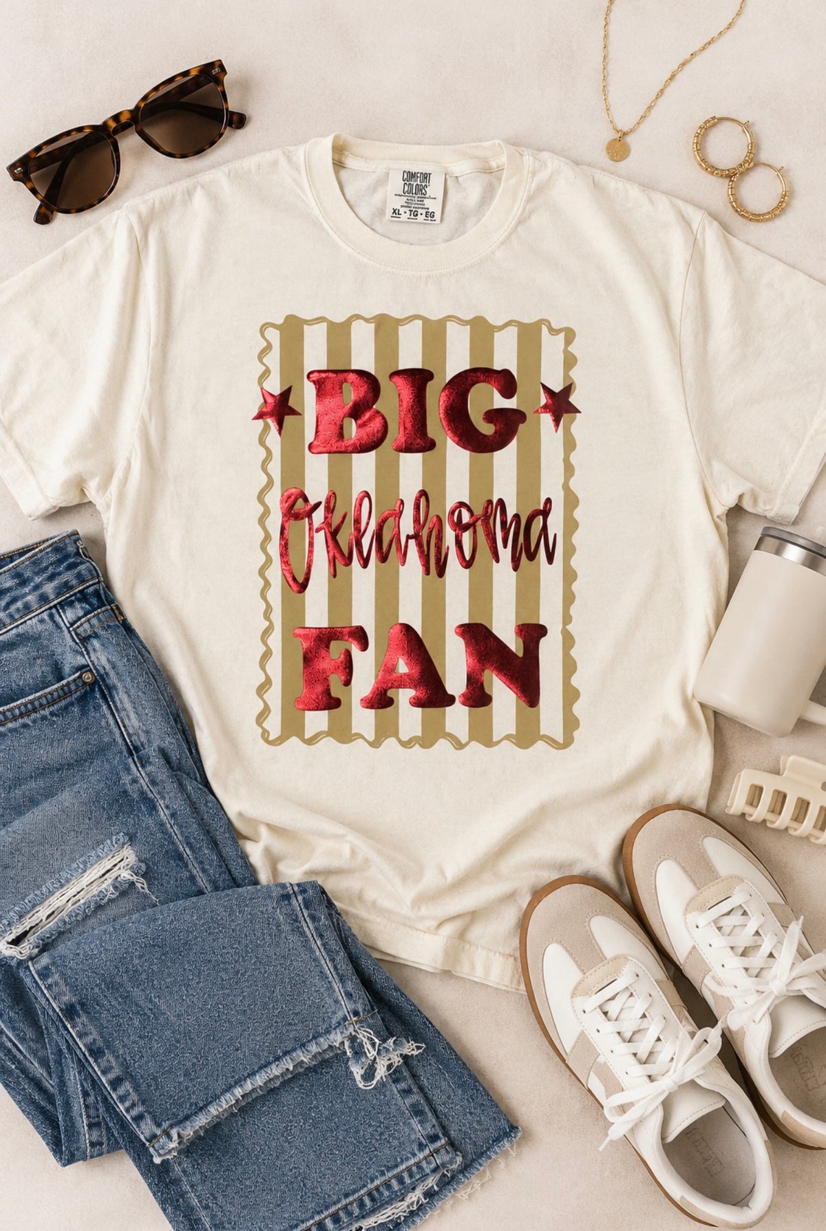BIG SOONER FAN BOXY TEE