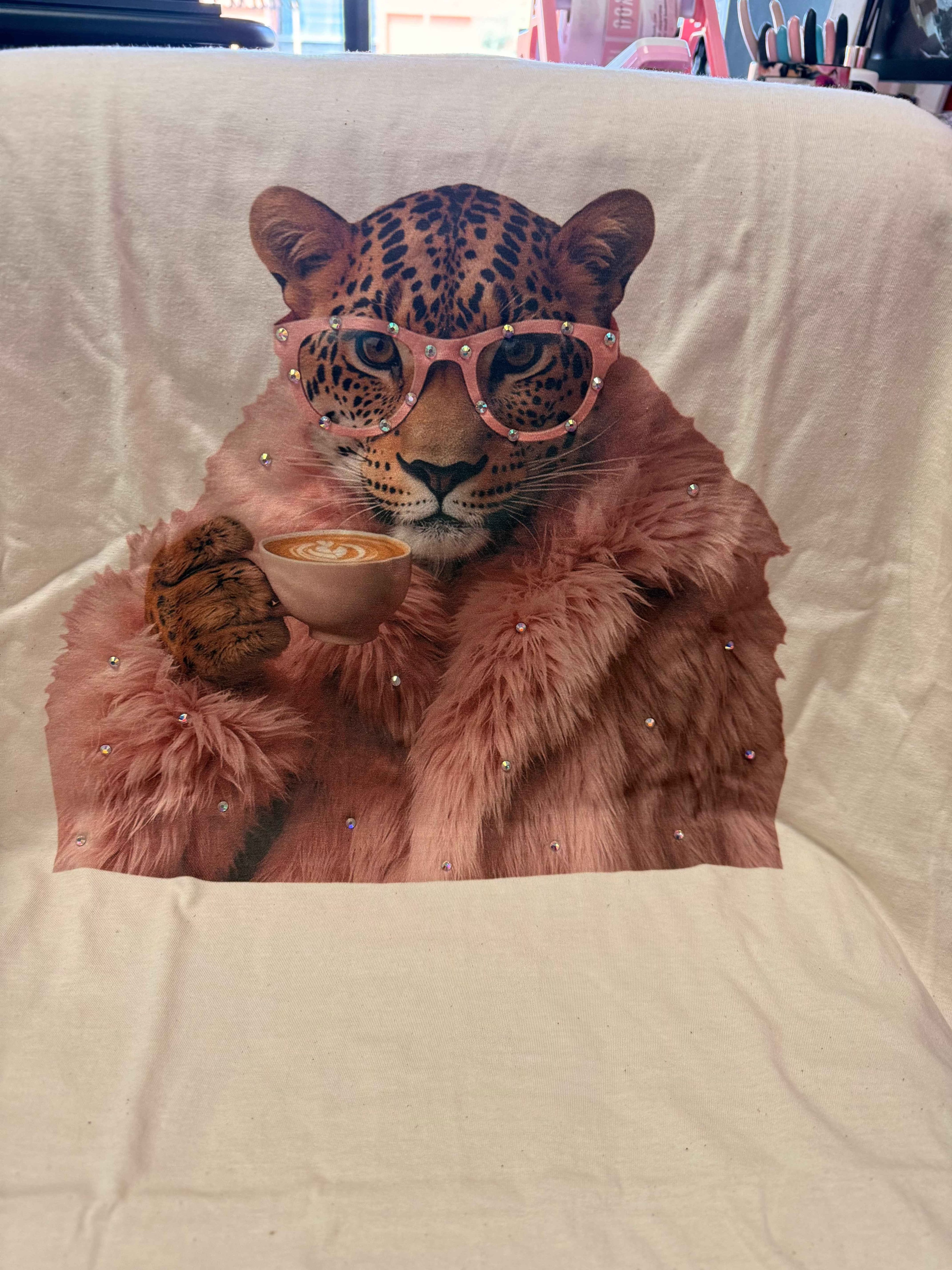 BOUJEE LEOPARD/COFFEE