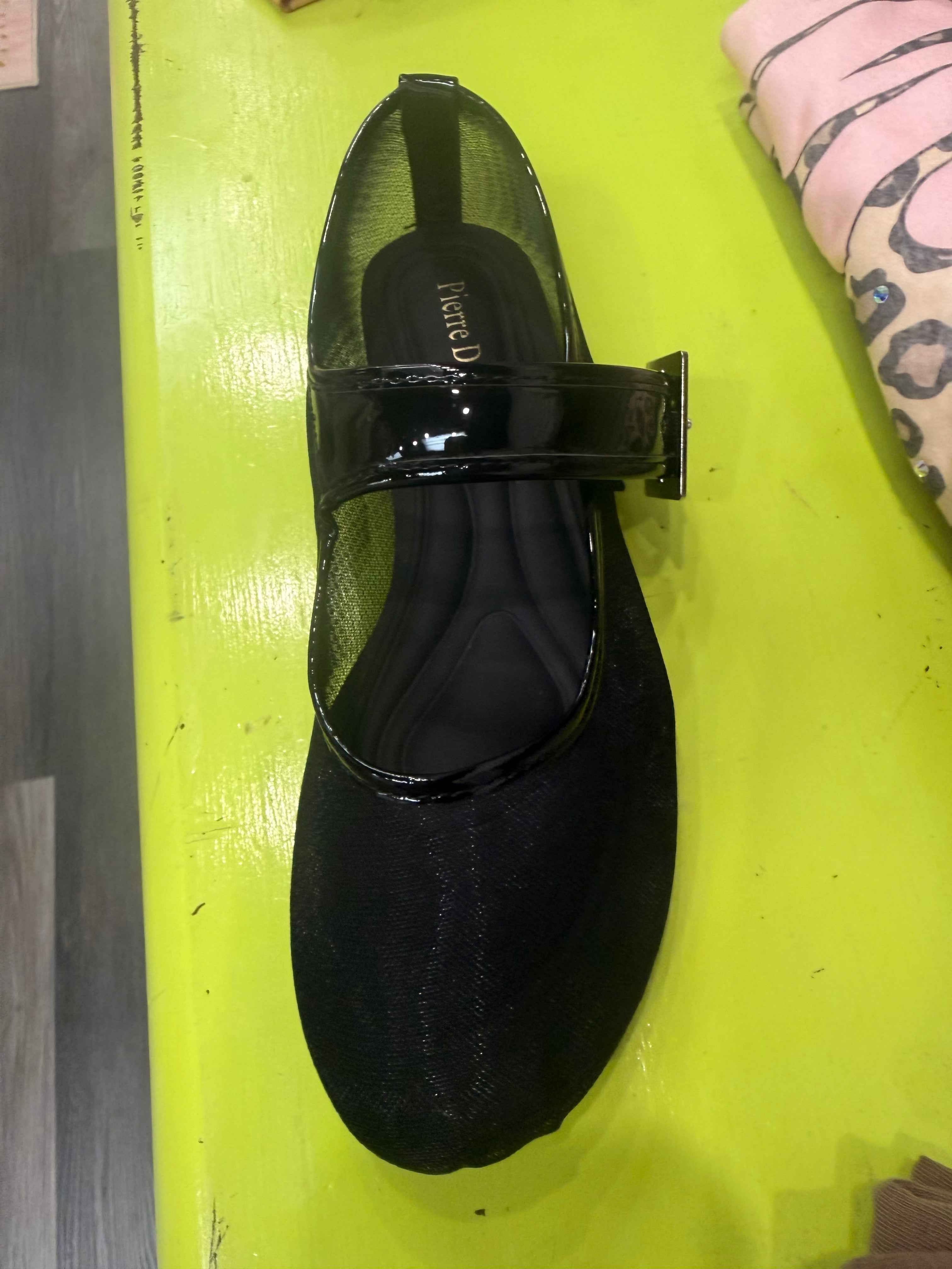 Black Mesh Ballet Flat