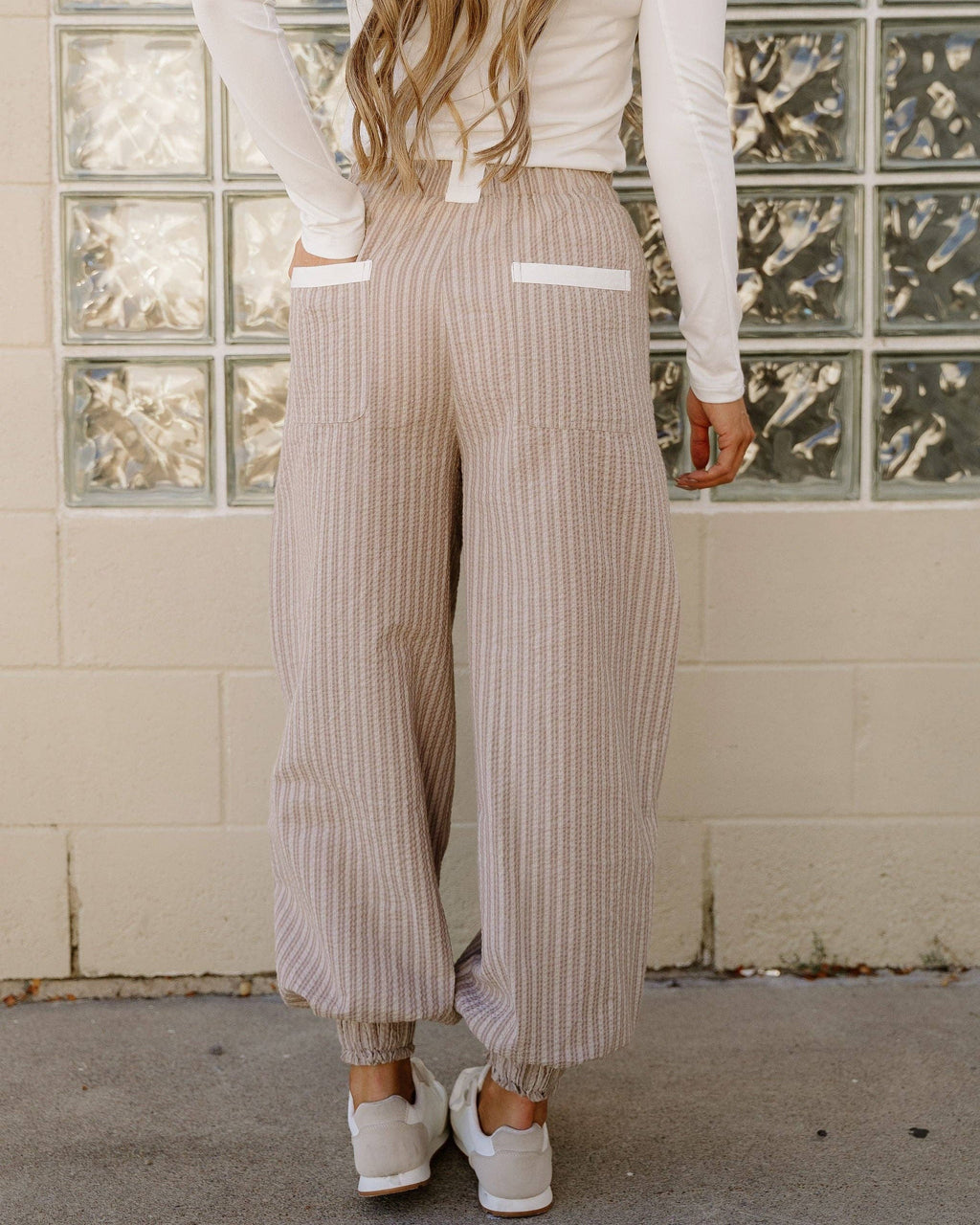 Brown Paisley Lantern Pants | Knot Waist Pants | Loungewear