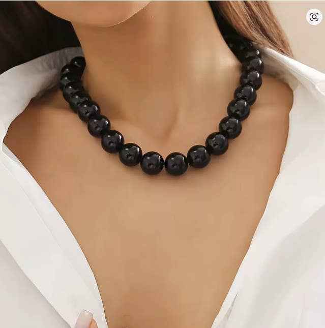 BOHO CHUNKY COLORFUL BEADED STATEMENT NECKLACE | 40NK9606