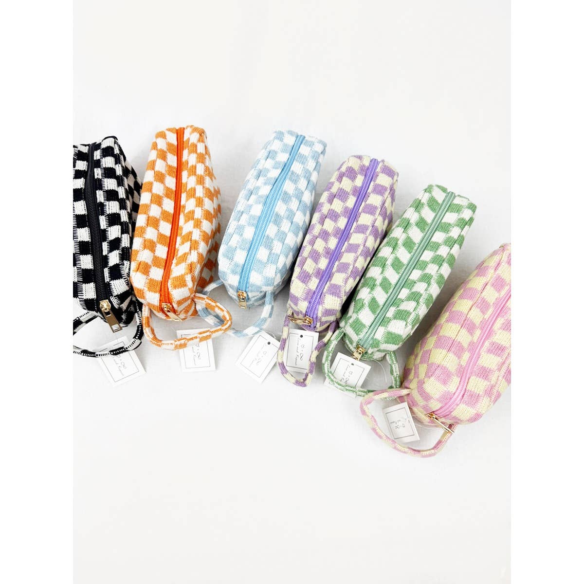Checker Cosmetic Bag