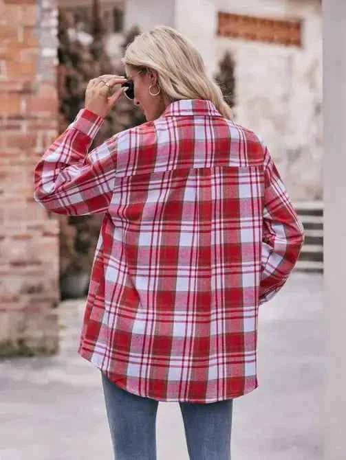 Casual Oversized Loose Plaid Shirt