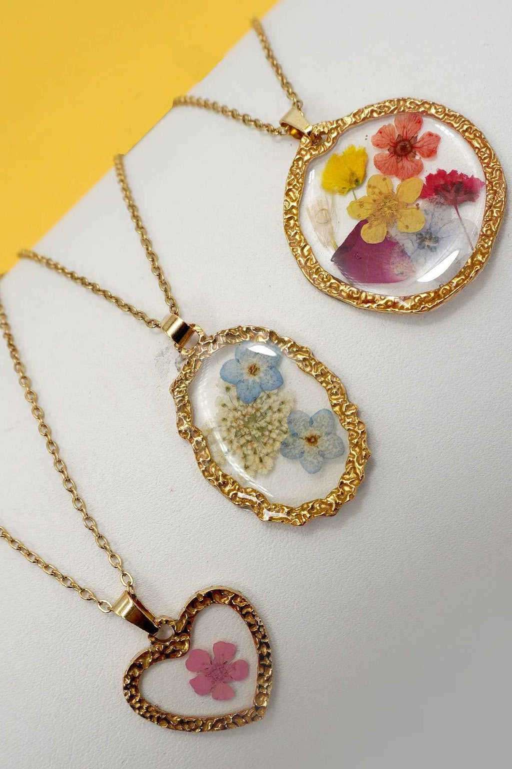 18K STAINLESS STEEL TARNISH FREE FLOWER NECKLACE | 40NK9526