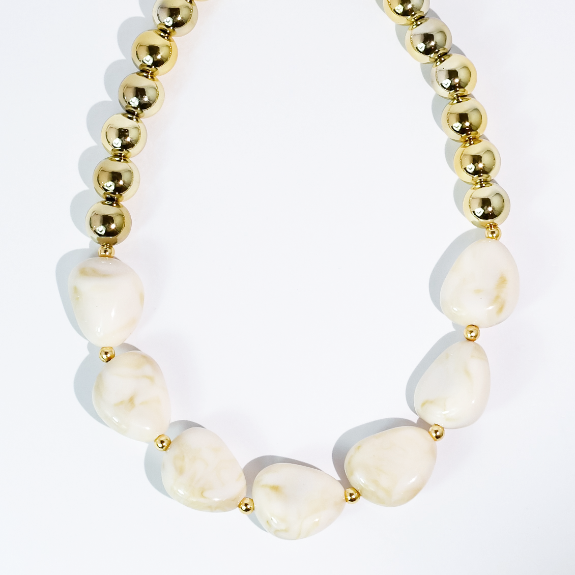 It's a Neutral Beaded Necklace