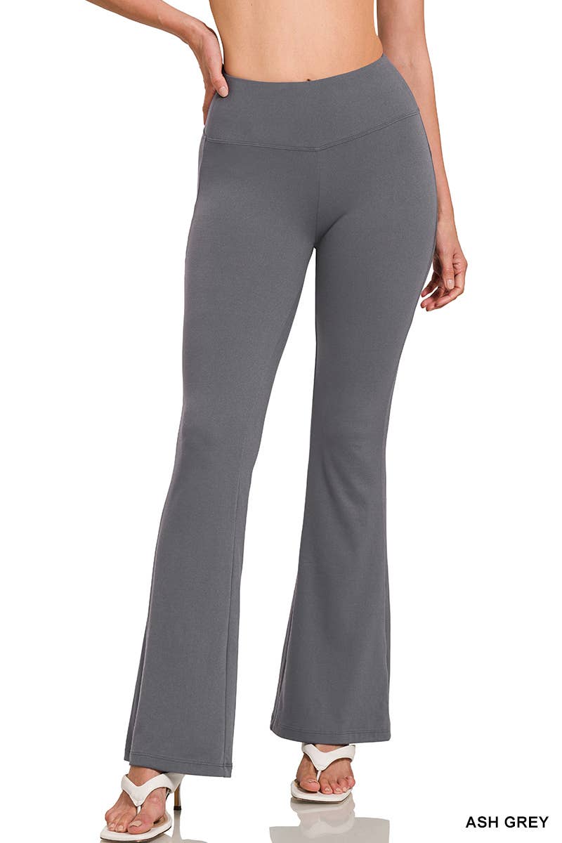 Flare Leg High Waist Yoga Pants - Birdie Lane Boutique