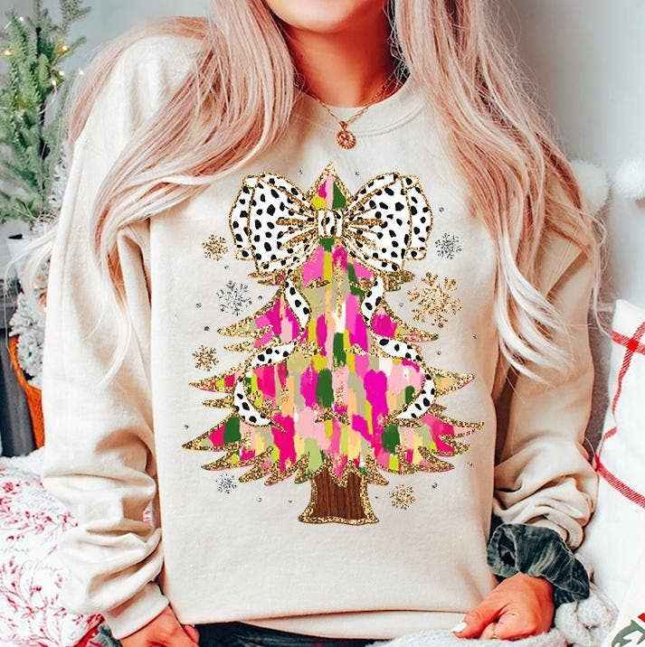 Colorful Christmas Tree Sweatshirt